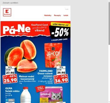 Meloun 1 kg za 25,90 Kč s Kaufland Card - nabídka na víkend je tu!