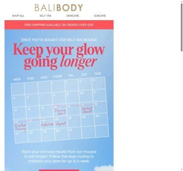 Want your tan to last 7 days? Here’s how 🙌