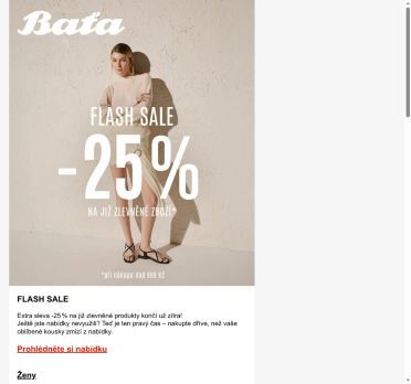 KONČÍ BRZY: EXTRA -25 % SLEVA