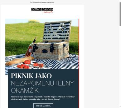 Připravte hostinu pod širým nebem ve francouzském stylu.