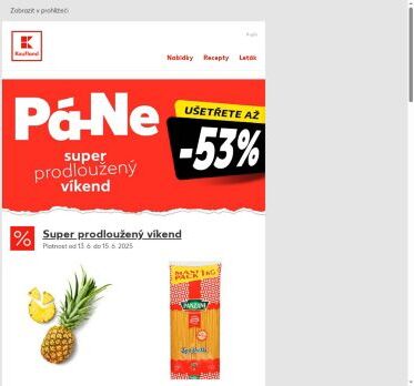 Panzani těstoviny a ananas v akci - nabídka na víkend je tu!