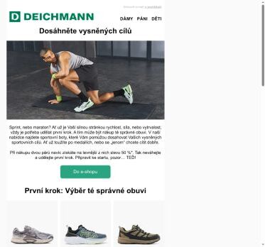 První krok k cíli 💪 | -50 % na druhý pár