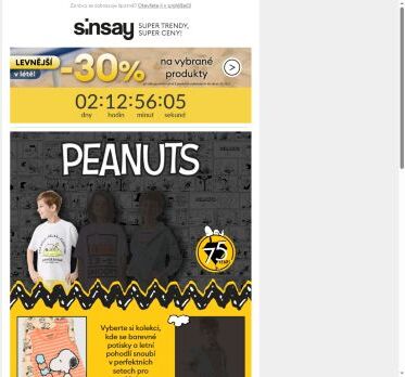Oslavte 75. výročí Peanuts 🎉