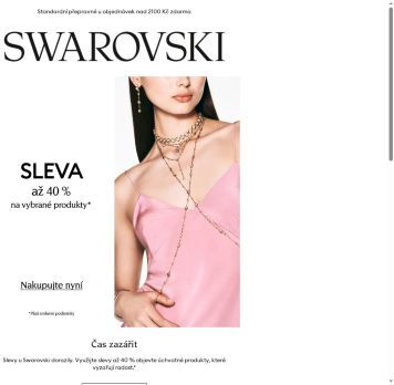 Slevová akce u Swarovski již začala