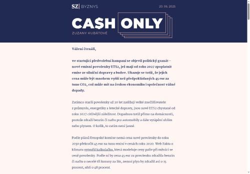 Cash Only: Povolenky děsí politiky. Ale všimli si jich pozdě