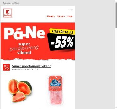 Mozzarella a šunka v akci - nabídka na víkend je tu!