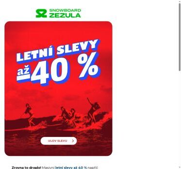 🌞 Letní slevy až 40 % začínají!
