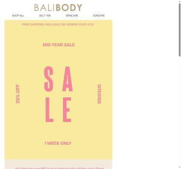 25% off 💸 Mid year sale