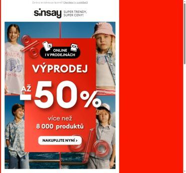 🔴 VÝPRODEJ 🔴 až -50% 🔴