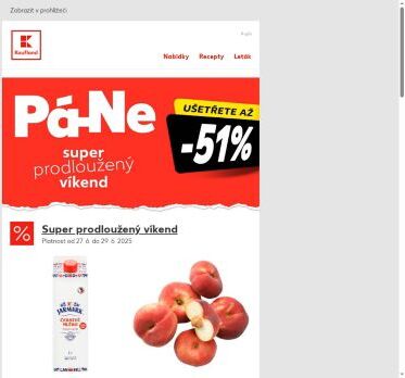 Čerstvé mléko v akci - nabídka na víkend je tu!