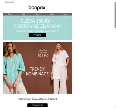 Dnes naposledy: poštovné zdarma + 150 Kč sleva pro Vás