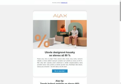 Nepropásněte! Velký letní výprodej startuje – designové kousky až o 80 % levněji