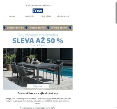 Nezmeškejte slevy na všechen zahradní nábytek! 🌱