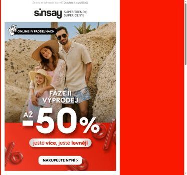 🔴 FÁZE II: Výprodej až -50% 🔴
