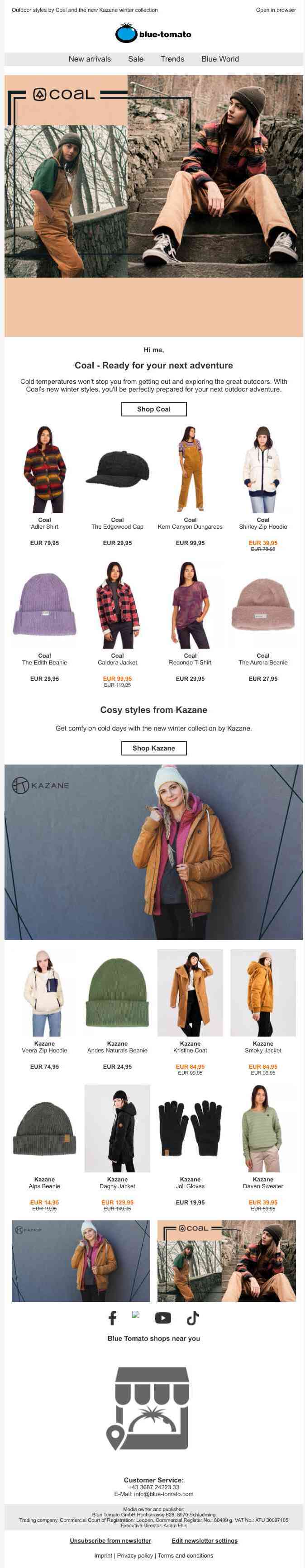 New collections by Coal and Kazane