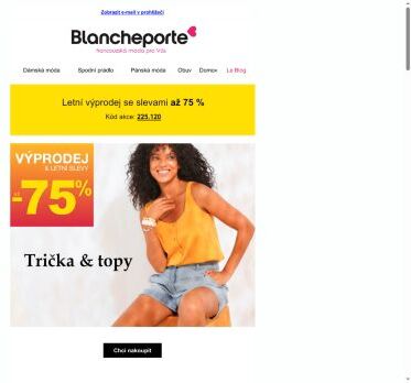 Výprodejová hitparáda triček a topů