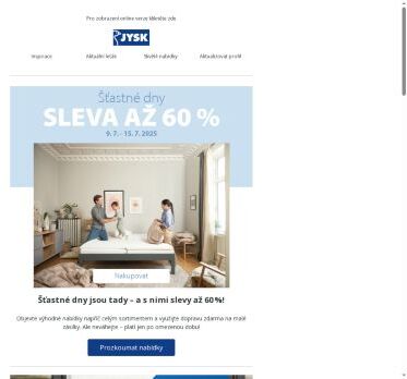 Šťastné dny jsou tady – slevy až 60 %