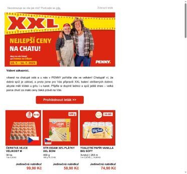 Zásoby jako na chalupě! XXL balení za nízké ceny