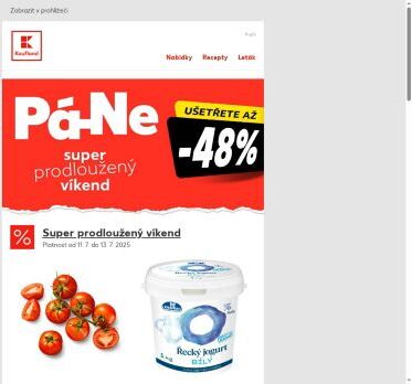 Rajčata I. jakost 1 kg za 49,90 Kč - nabídka na víkend je tu!