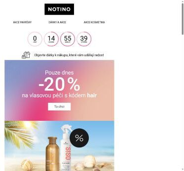 Jen dnes: 20% sleva na vlasovou péči