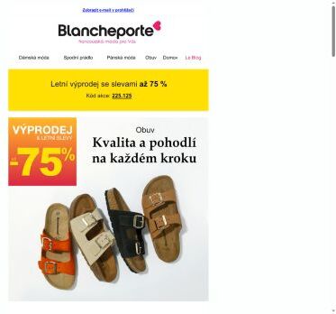 Až -75 % také na obuv
