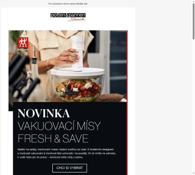 Objevte nové vakuovací mísy Zwilling Fresh & Save.