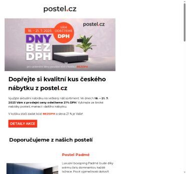 Nakupujte bez DPH. Akce platí do pondělí 21.7.