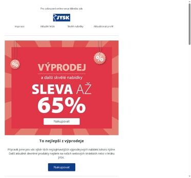 Nenechte si ujít výprodej – slevy až 65 %