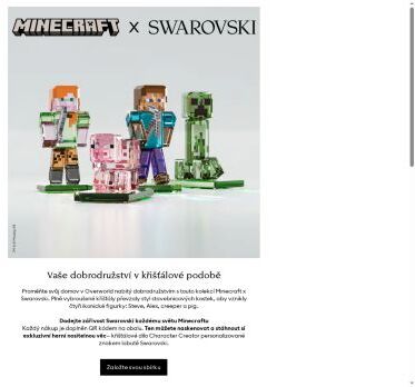Kolekce Minecraft x Swarovski
