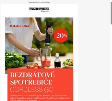 KitchenAid Cordless GO – výkon, styl a žádné kompromisy.