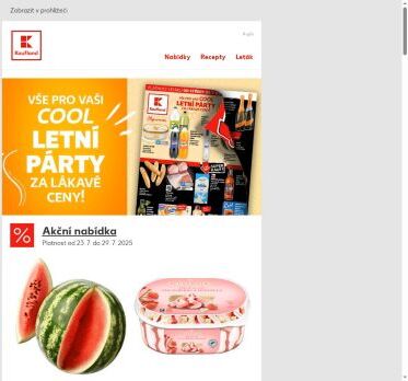 Meloun a zmrzlina v akci - Již od středy!