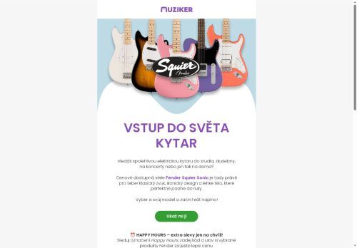 🎸 Začni hrát s Fender Squier Sonic!