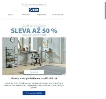 Vybavení nejen pro školáky až o 50 % levněji.