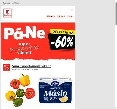 Máslo a káva v akci - nabídka na víkend je tu!