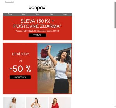 Získejte nyní 150 Kč slevu a poštovné zdarma