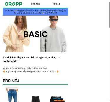 Není třeba nic komplikovat: čekají na tebe basic trička, šortky a mikiny!