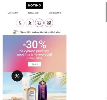 Nepromeškejte až 30% slevu na moře produktů