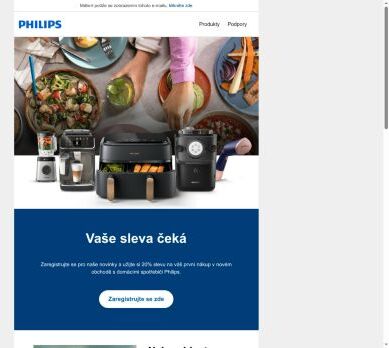 Připraveni ušetřit 20 % v našem novém obchodě s domácími spotřebiči Philips?