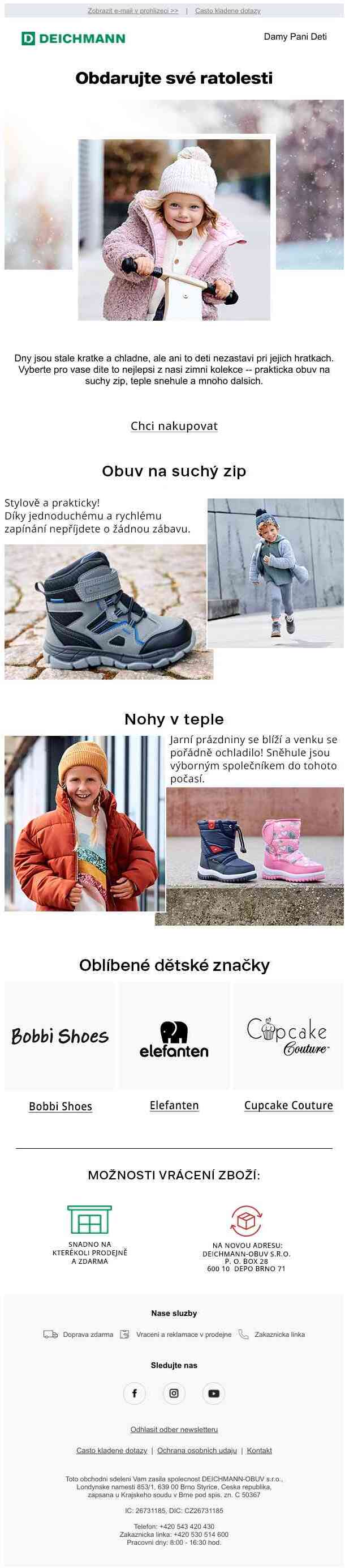 ❄ Dětské nožky vždy v teple! ❄