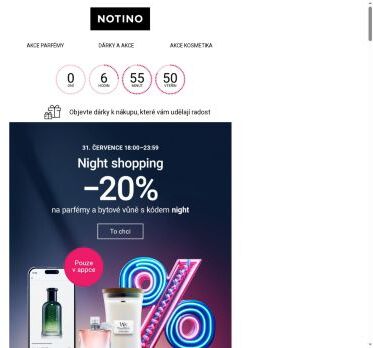 Dnes v noci 🌙: 20% voňavá sleva