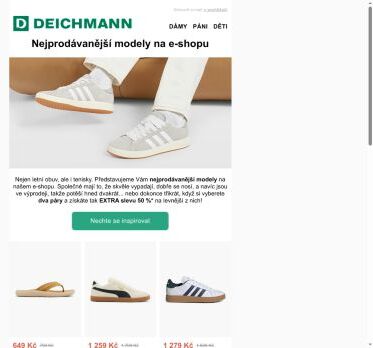 👉 Nejprodávanější modely | -50 % na 2. pár