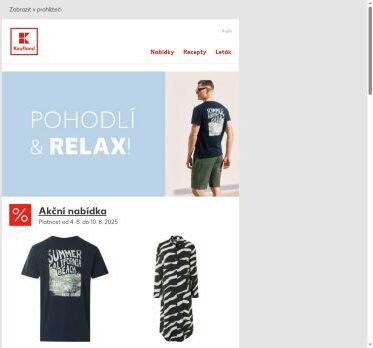 Pohodlí a relax - od 4. 8. do 10. 8. 2025