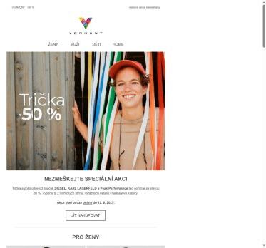 Nezmeškejte akci -50 % na trička a polokošile!