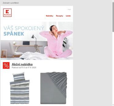 Spokojený spánek - od 11. 8. do 17. 8. 2025