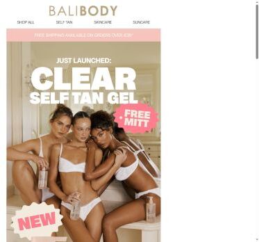 Just Launched: Clear Self Tan Gel ✨🧊
