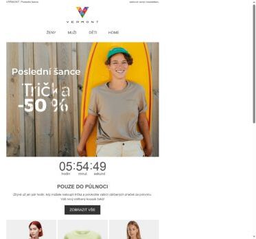 Nezmeškejte akci -50 % na trička a polokošile!