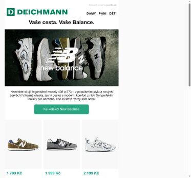 🟢 New Balance: nově u Deichmanna