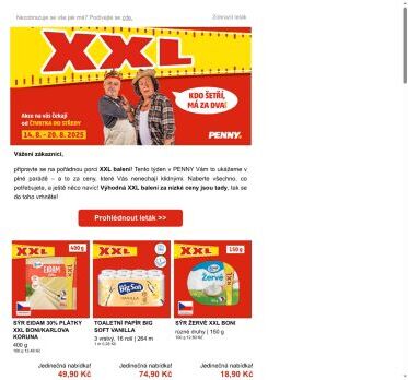 Kdo šetří, má za dva. XXL balení jsou tady!