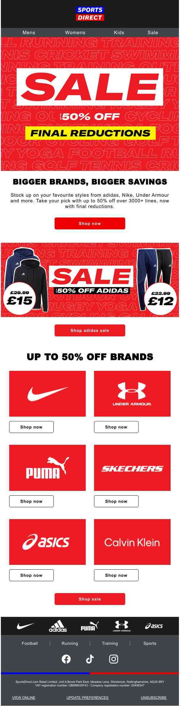 adidas, Nike and more: Up to 50% off 🔥