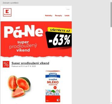 Mléko a selský jogurt v akci - nabídka na víkend je tu!